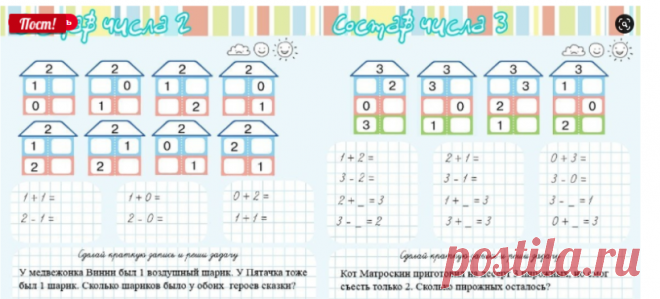 Все задания с цифрами задания на тему состав числа...