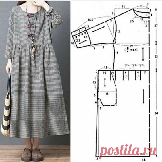 Просторные бохо платья. Идеи и выкройки на заметку