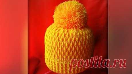 Как связать шапку крючком. Crochet hat