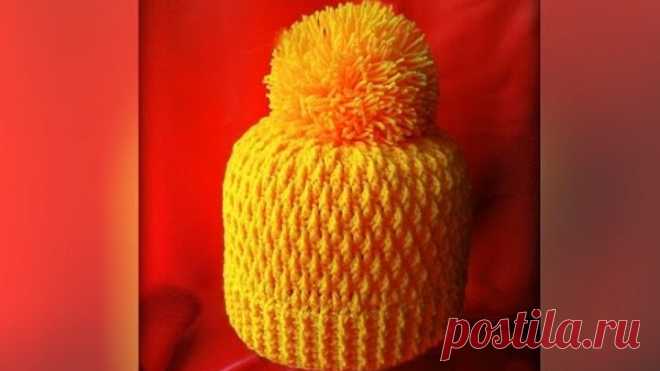 Как связать шапку крючком. Crochet hat
