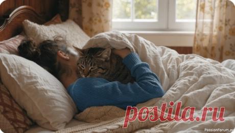 Кошка спит на вашей груди: реальные причины этой привычки