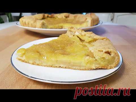 ЯБЛОЧНО-КАРАМЕЛЬНЫЙ ПИРОГ. Хрустящее тесто, ароматный карамельный крем и яблочки🍎🍏 Рецепты Джулии🧡