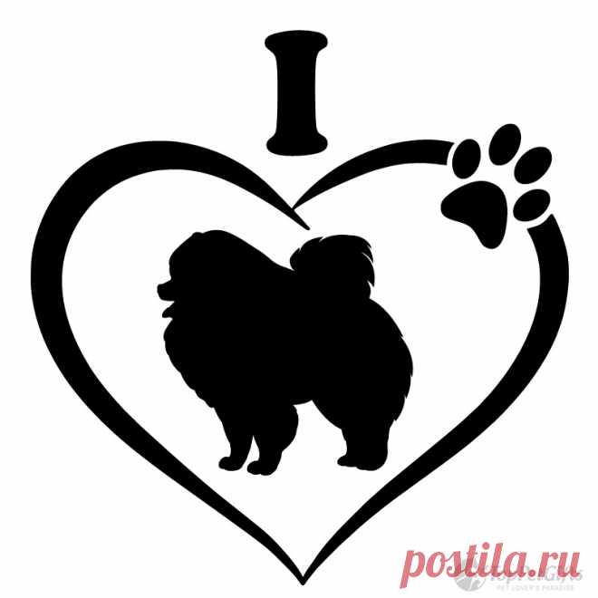 I Love My Pomeranian Decal - Top Pet Gifts