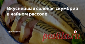 Вкуснейшая соленая скумбрия в чайном рассоле Рыба получается настолько вкусная, нежная и малосольная, что съедается за один присест!
