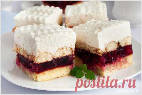 Kostka wiśniowa tiramisu - I Love Bake