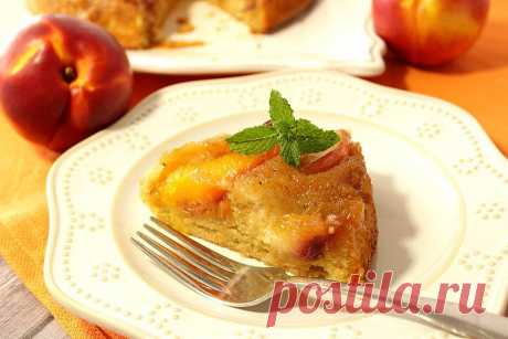 Summertime's delicious bounty of fresh and juicy nectarines comes alive in this recipe for Bountiful Caramelized Nectarine Upside-Down Cake.