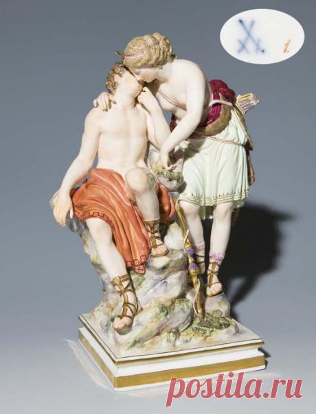 АукционноАнтикварное: Мейсенский коллекционный фарфор 19 века... Фигурини.