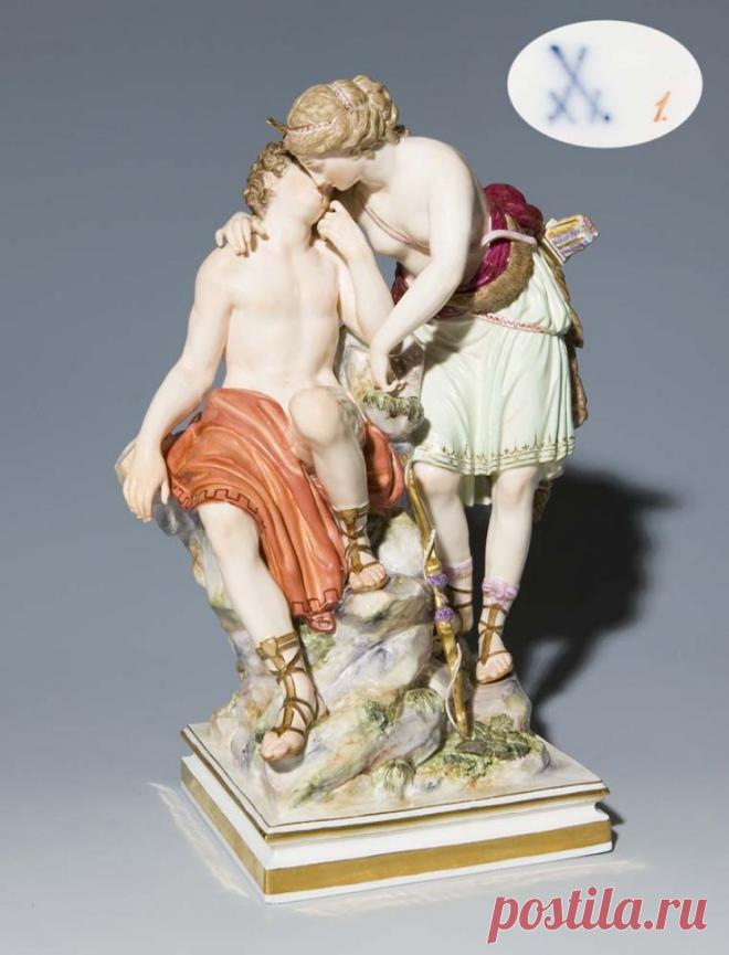 АукционноАнтикварное: Мейсенский коллекционный фарфор 19 века... Фигурини.