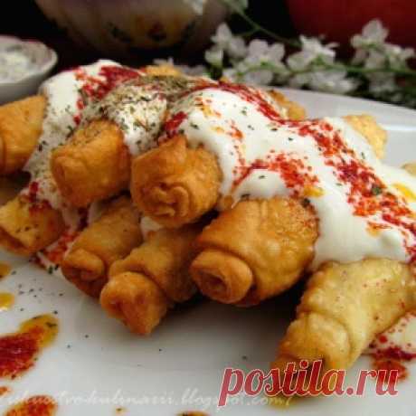 Paşa Mantısı - жареные турецкие манты (пельмени)