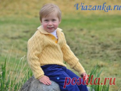Свитер реглан для мальчика 4-5 лет | Viazanka.ru