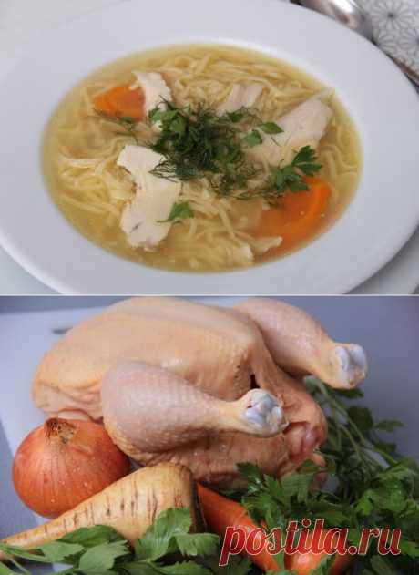 Суп лапша, куриный суп с лапшой. Мастер-класс