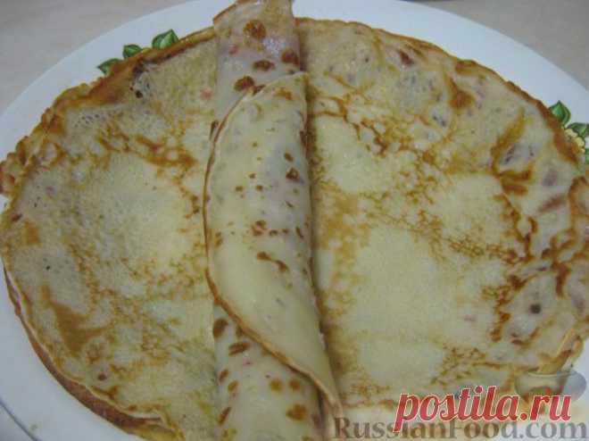 Рецепт: Блины заварные на молоке на RussianFood.com
