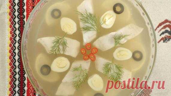 Рыбное заливное к новогоднему столу