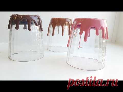 Шоколадные подтеки на торт🍫проще простого🍫Easy chocolate dripping