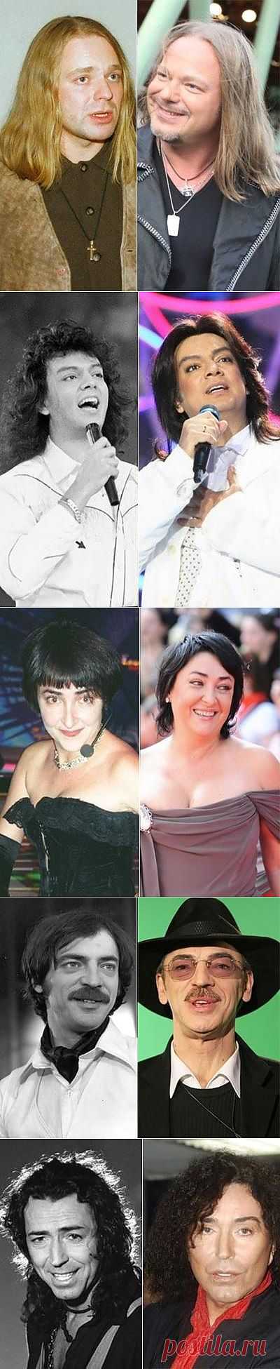 Русские знаменитости тогда и сейчас / Шоубиз