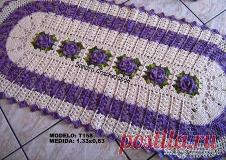 ОВАЛЬНЫЕ КОВРИКИ С ЦВЕТОЧНЫМИ КВАДРАТАМИ.