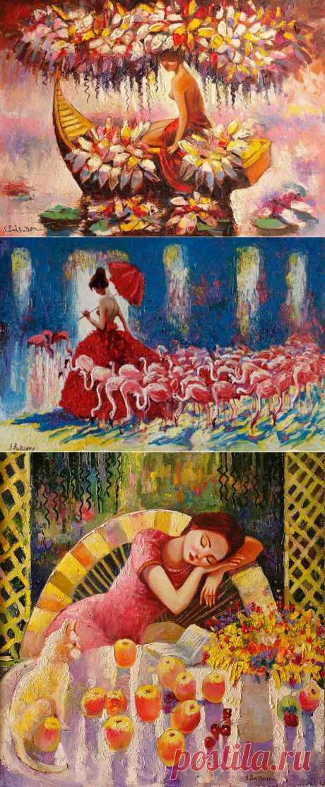 Романтическое мировосприятие. Художник Байрам Саламов | Наслаждение творчеством