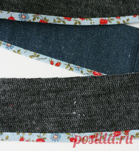Быстрый способ окантовки срезов косой бейкой. МК