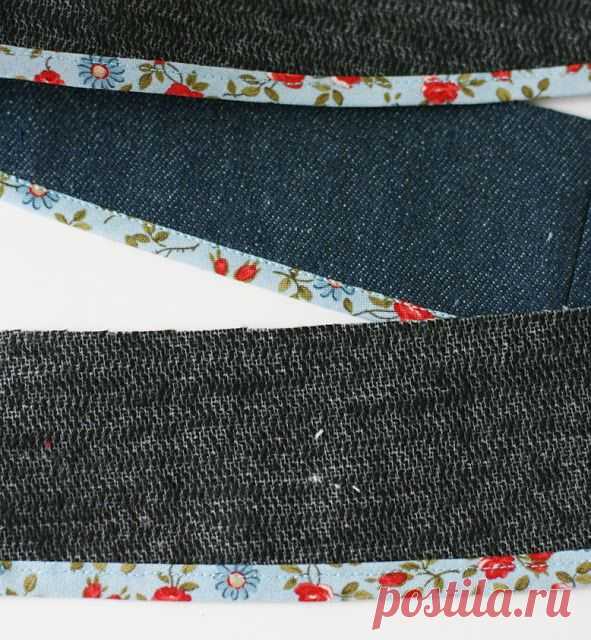 Быстрый способ окантовки срезов косой бейкой. МК