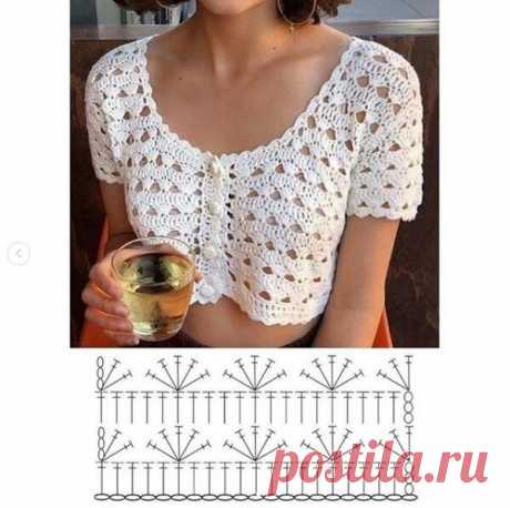 Кроп топ крючком - летние идеи и схемы | Anna Gri Crochet | Яндекс Дзен