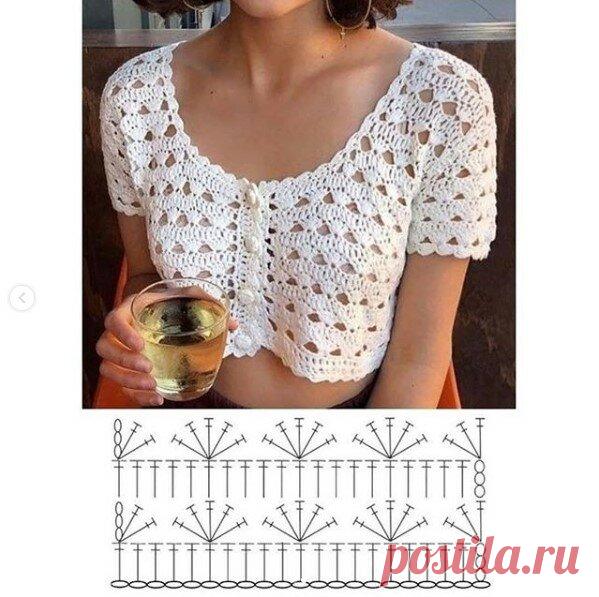 Кроп топ крючком - летние идеи и схемы | Anna Gri Crochet | Яндекс Дзен