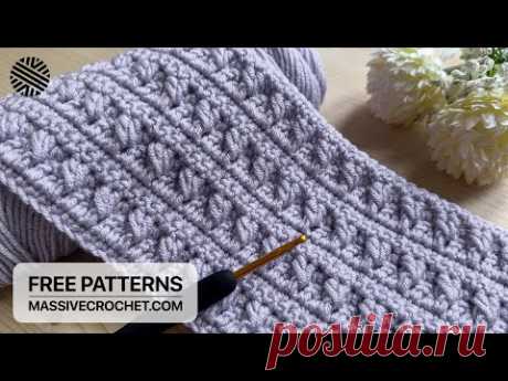 SIMPLE & FAST Crochet Pattern for Beginners! ⚡️ AWESOME Crochet Stitch for Baby Blanket, Bag & Scarf