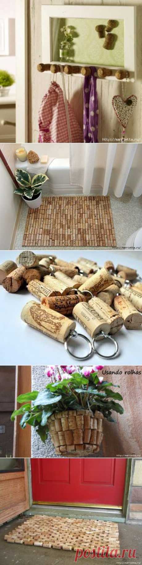 Куда девать винные пробки) Море идей применения пробок.
