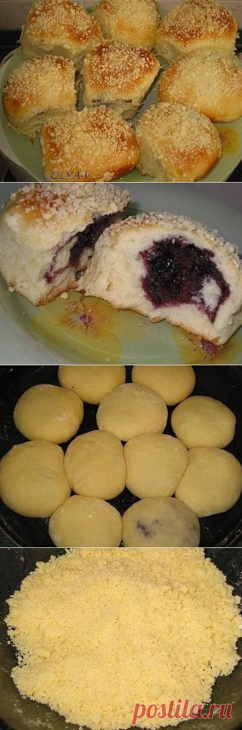 Булочки с наполнителем и посыпкой