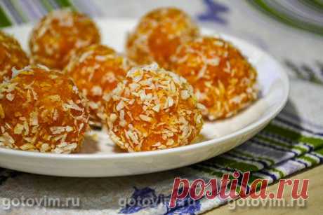 Морковные конфеты с кокосовой стружкой