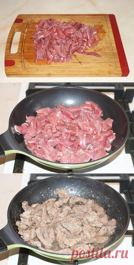 Азу из говядины с картофелем, пошаговый рецепт с фото.