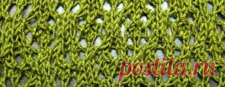 Snowflake Lace Stitch :: Knitting Stitch #15 :: New Stitch A Day