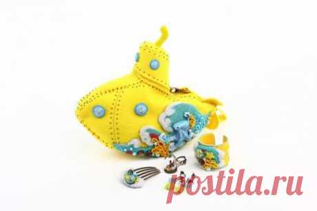 Комплект аксессуаров "Yellow Submarine" Призер конкурса"Мода и цвет 2014" Осторожно много фото! | biser.info - всё о бисере и бисерном творчестве