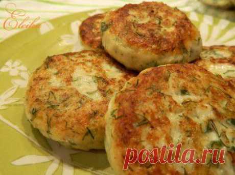 Куриные котлеты с творогом, сыром и укропом : Вторые блюда