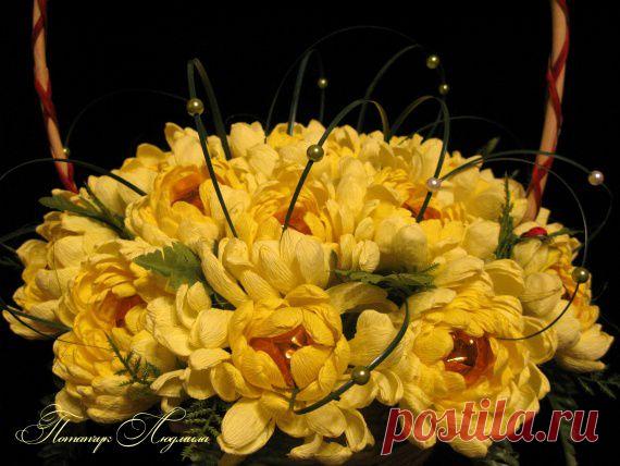 Мастер-класс по свит-дизайну. Конфетная хризантема. / Флористика, топиарии / PassionForum - мастер-классы по рукоделию