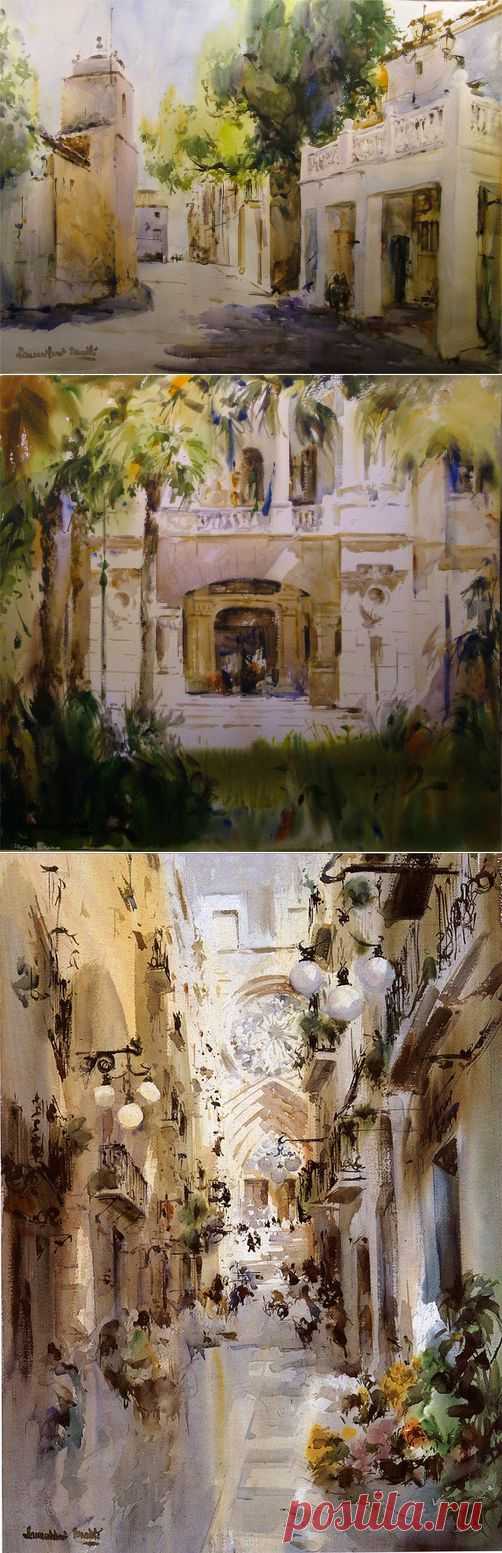 Испанский акварелист Laurentino Marti