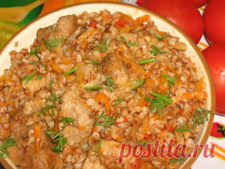 Гречка с курицей в духовке / Простые рецепты