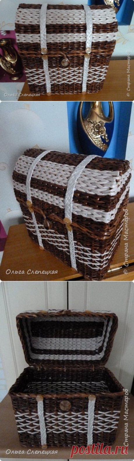 ШОКОЛАДНЫЙ СУНДУЧОК, или всё гениальное - просто! (небольшой МК по крышечке сундучка) | Страна Мастеров