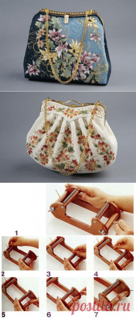 КРАСИВЫЕ СУМОЧКИ ТКАЧЕСТВОМ ИЗ БИСЕРА  + ШИКАРНЫЕ МАСТЕР КЛАССЫ.