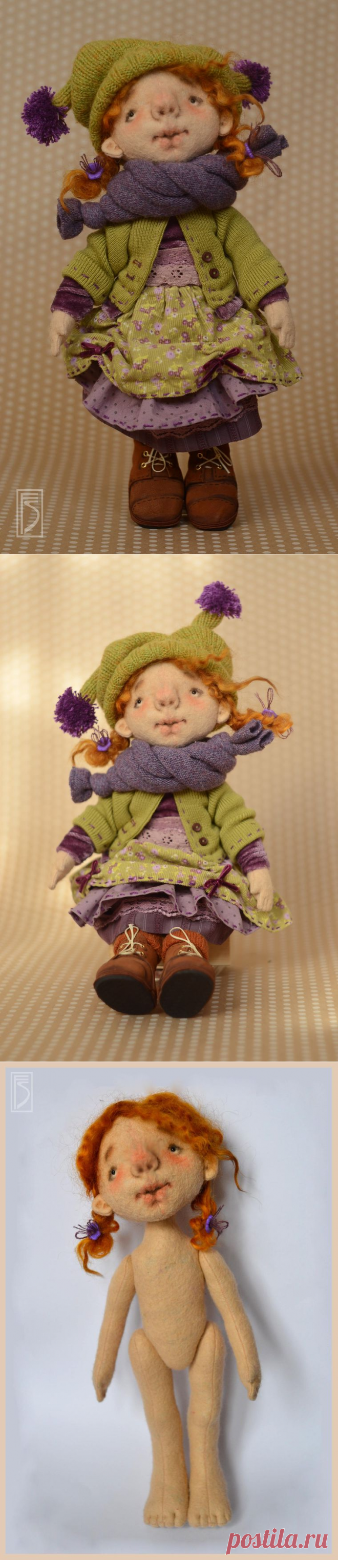 Шьем игровую куклу из фетра...