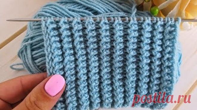 Американская резинка спицами. Самая лучшая резинка.