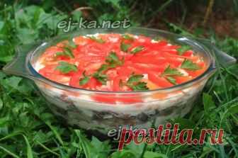 Салат «Любимый муж» с помидорами и курицей - Кулинария и вокруг нее