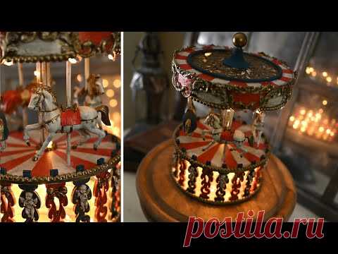Фикс-Прайс переделка / Декоративная карусель из деревянной шкатулки