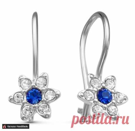 Ювелирные Серьги со стеклом PRECIOSA ручной работы купить в Минске и Беларуси, цены на HandMade