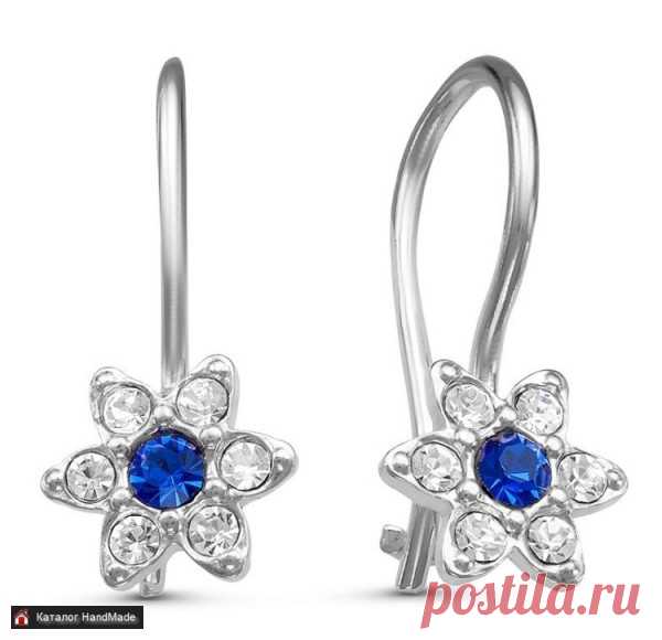 Ювелирные Серьги со стеклом PRECIOSA ручной работы купить в Минске и Беларуси, цены на HandMade