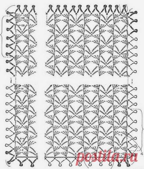 Вязанный палантин