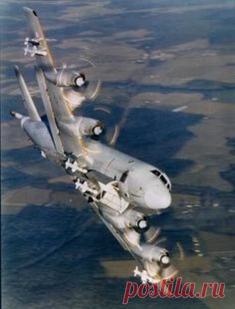 The type of plane that Rich flew in…US Navy P-3 Orion
