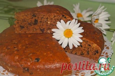 Постный кофейный пирог с черносливом - кулинарный рецепт