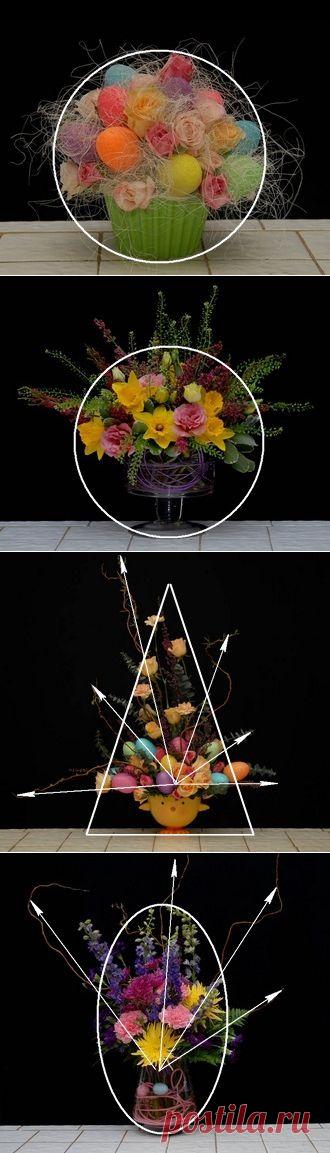 Как составить композиции из цветов к празднику Пасхи