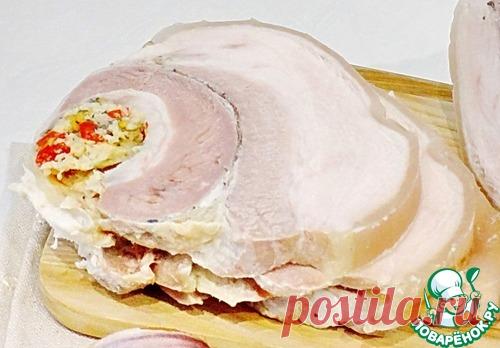 Рулет из свинины с чесноком - кулинарный рецепт