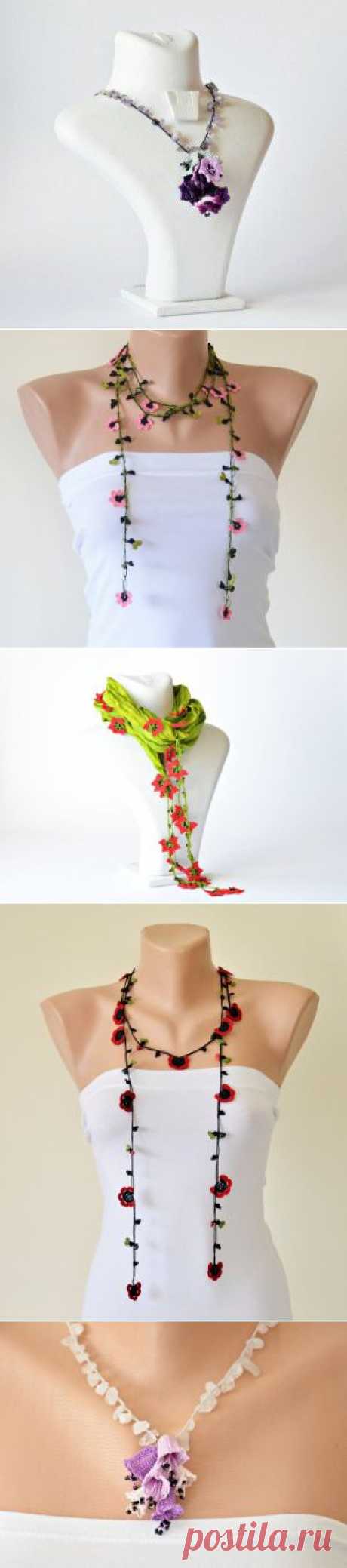 Вязаные аксессуары и украшения. Вязаные украшения фото | Все о рукоделии: схемы, мастер классы, идеи на сайте labhousehold.com